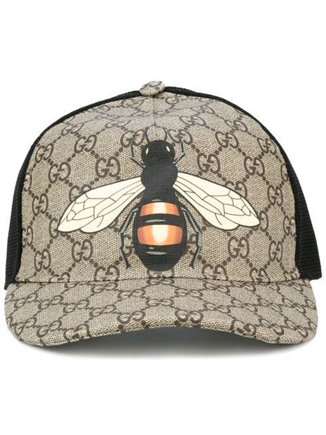 gucci bee hat|gucci bee print hat black.